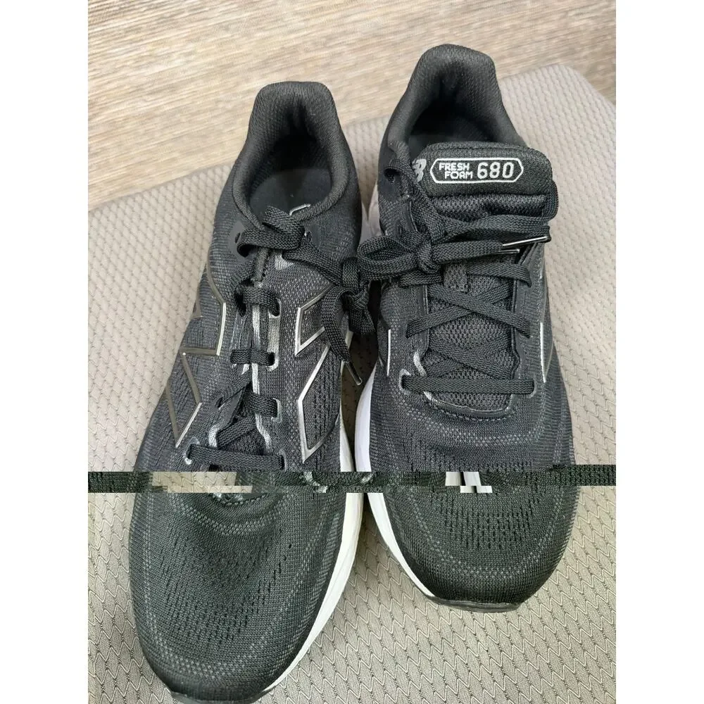 New Balance Fresh Foam 680v8 Men's Running Shoes Size 10 D Black/White/Gray NEW